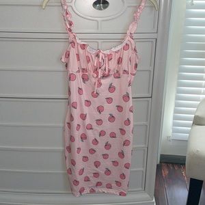 Shein peach dress